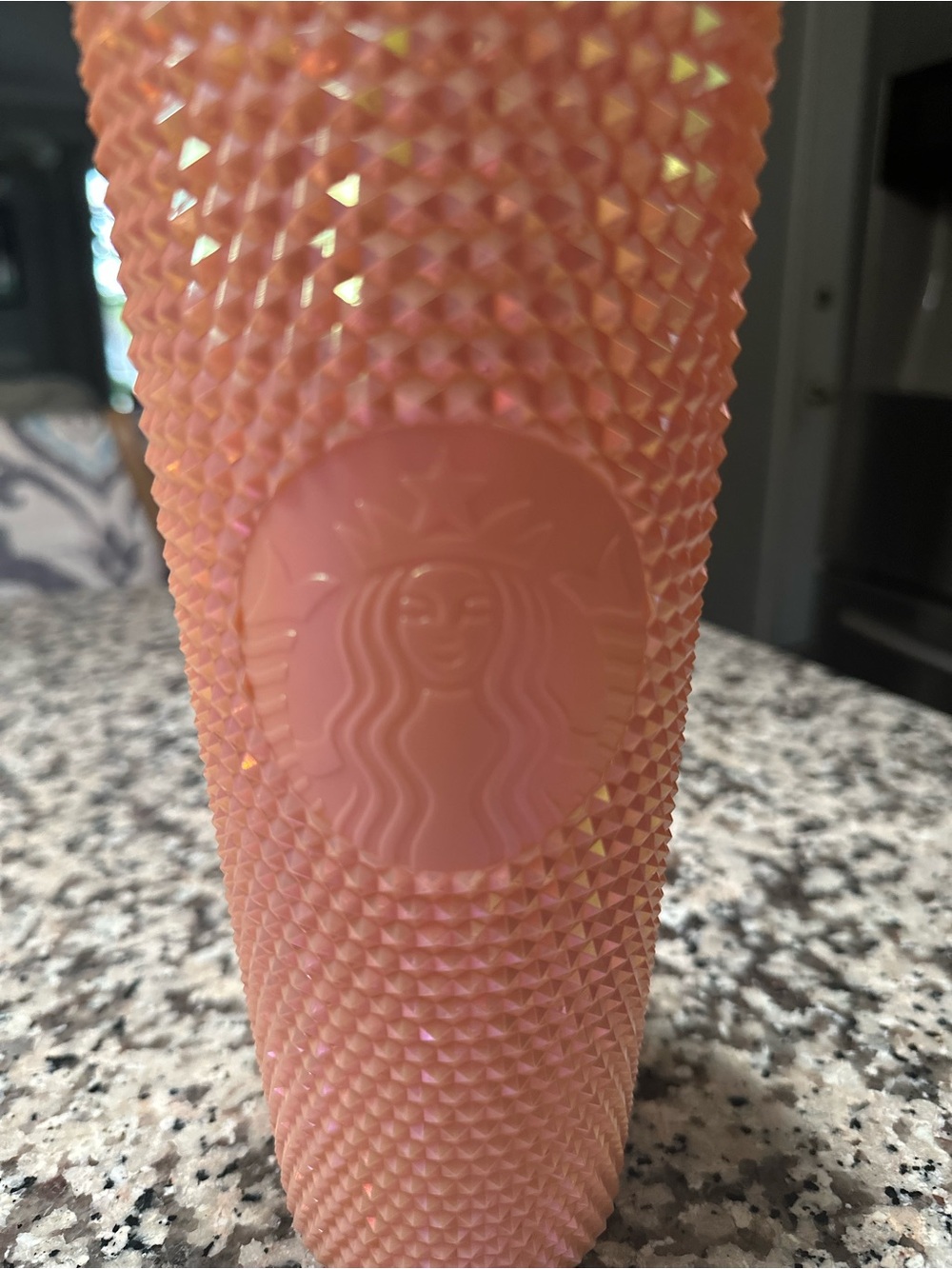 Starbucks Peach Studded Cold Cup Tumbler with Straw - Picture 2 of 2